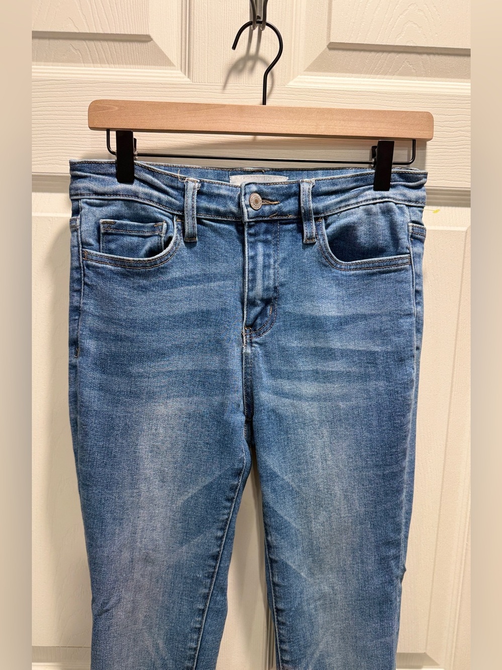 VERVET by Flying Monkey Jeans Women’s 26 Light Wash High Rise Slim Straight - Picture 3 of 12